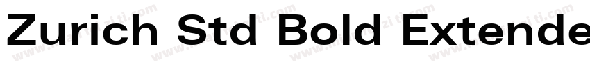 Zurich Std Bold Extended字体转换